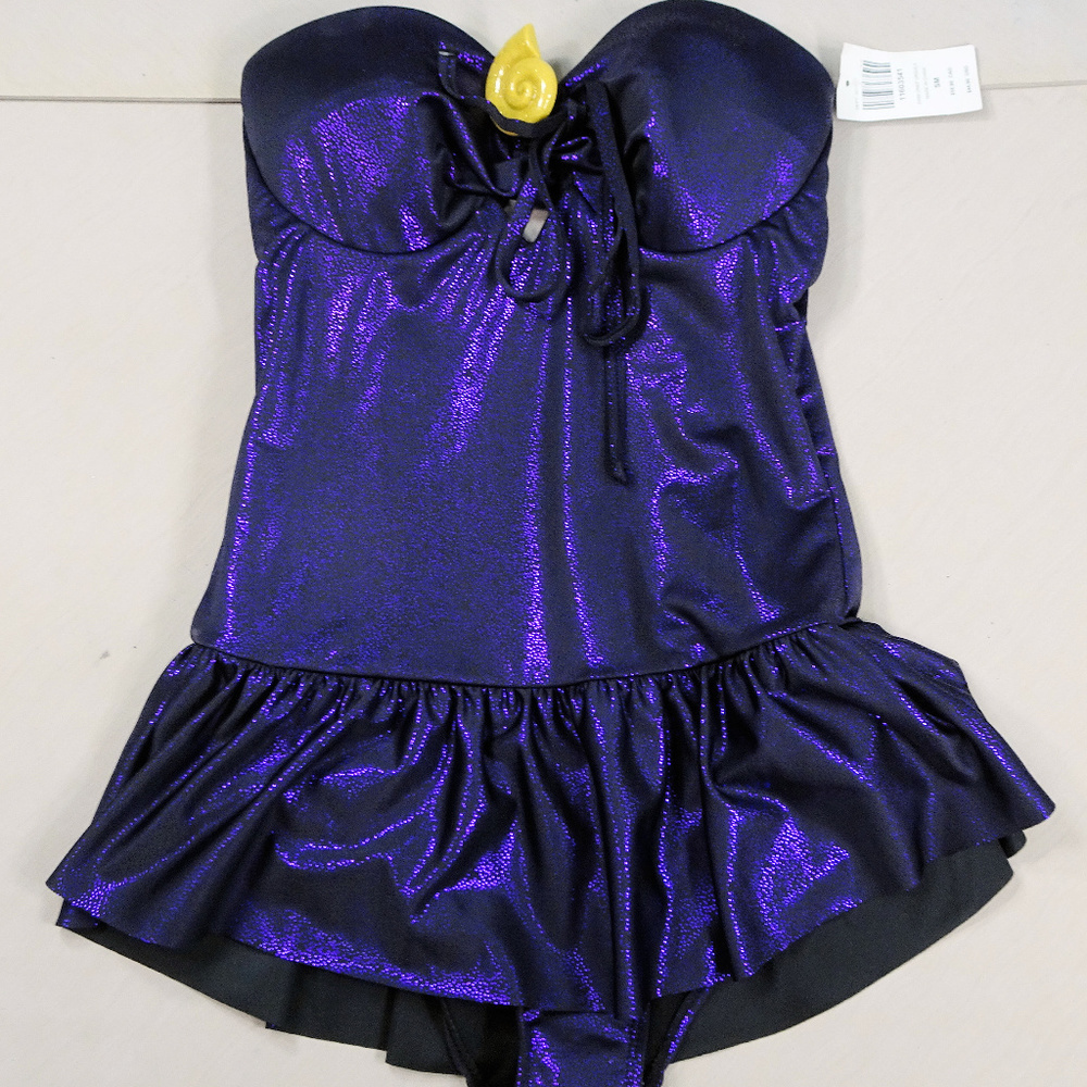 Disney Purple Sparkle One Piece Swimsuit Ursula